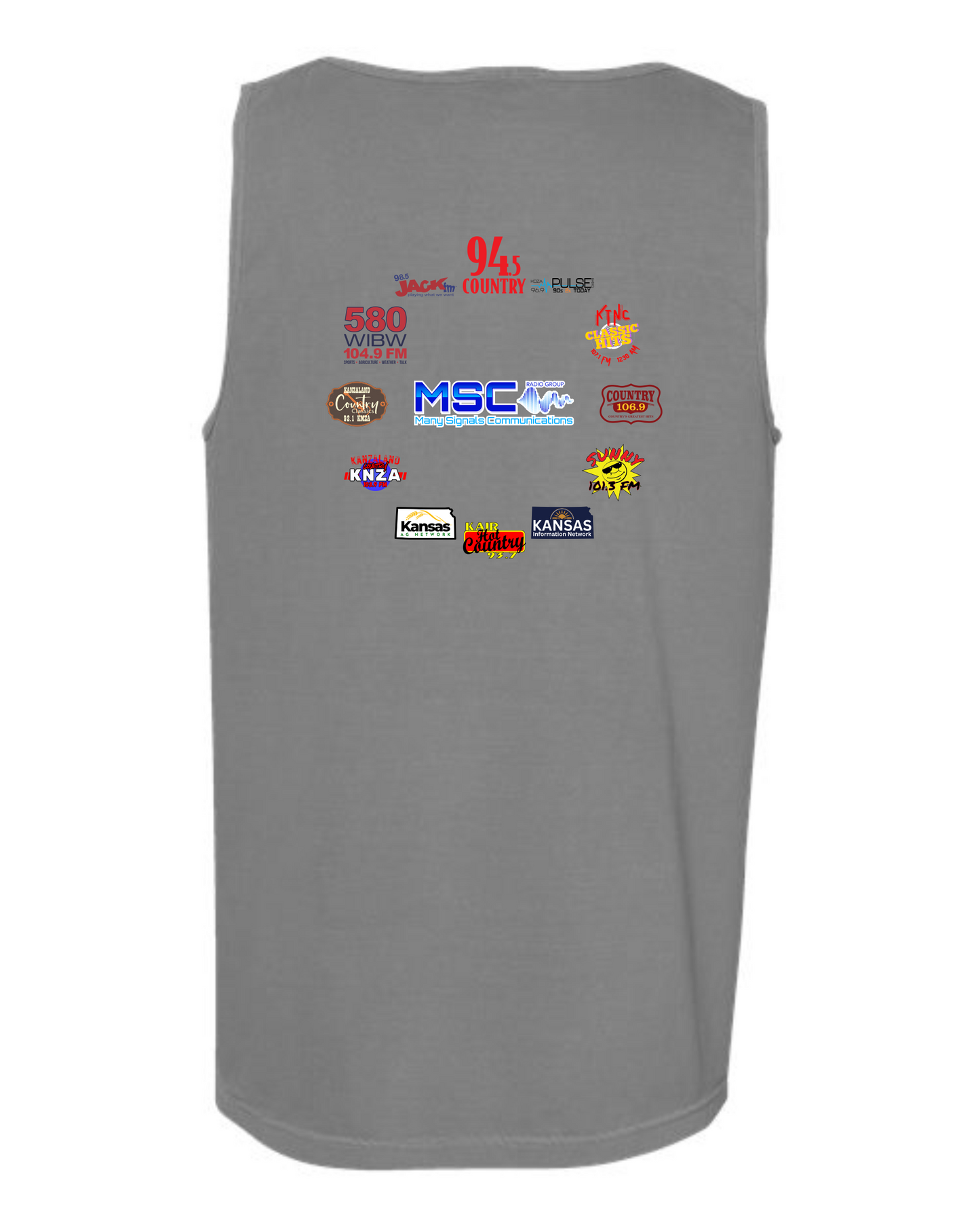 MSC Radio Group Round Collage Tank Tops