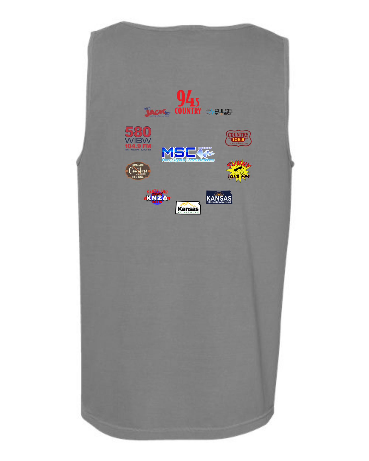 MSC Radio Group Round Collage Tank Tops