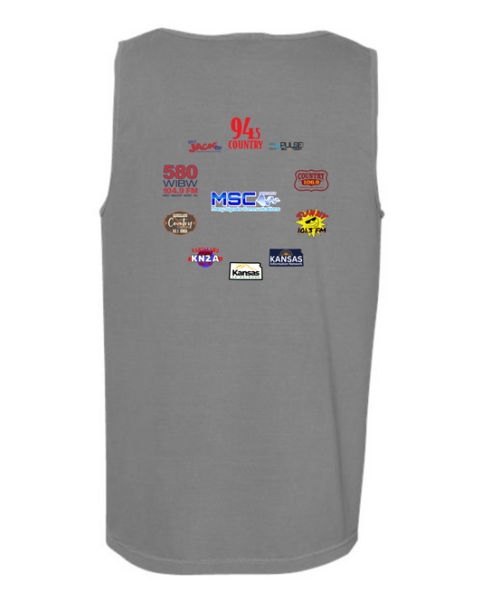 MSC Radio Group Round Collage Tank Tops