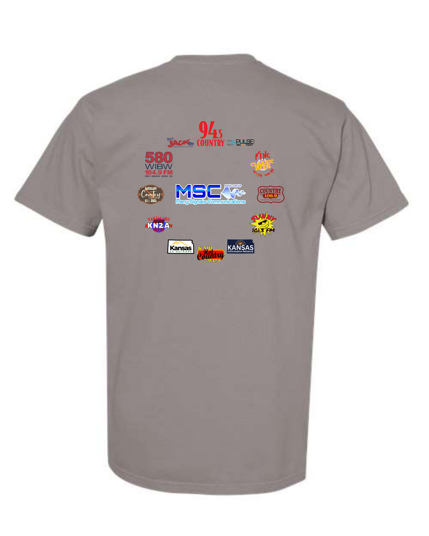 MSC Radio Group Round Collage T-Shirts & Long Sleeve