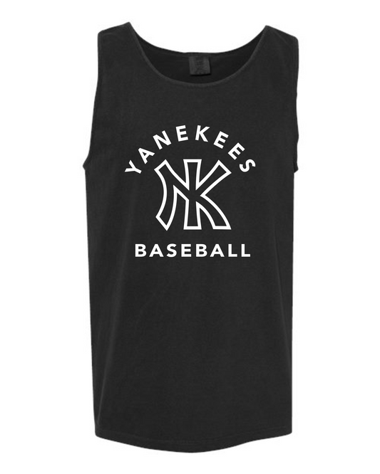 YaNEKee Baseball Block Curved Tank Tops