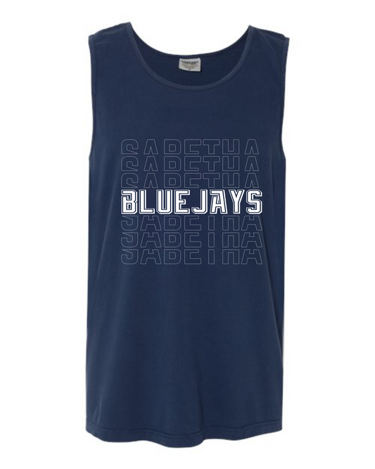 Sabetha Bluejays Stacked Tank Tops