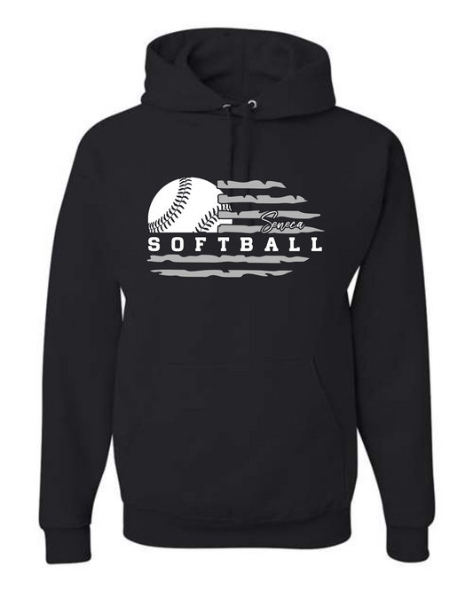 Seneca Softball Flag Sweatshirts & Outerwear