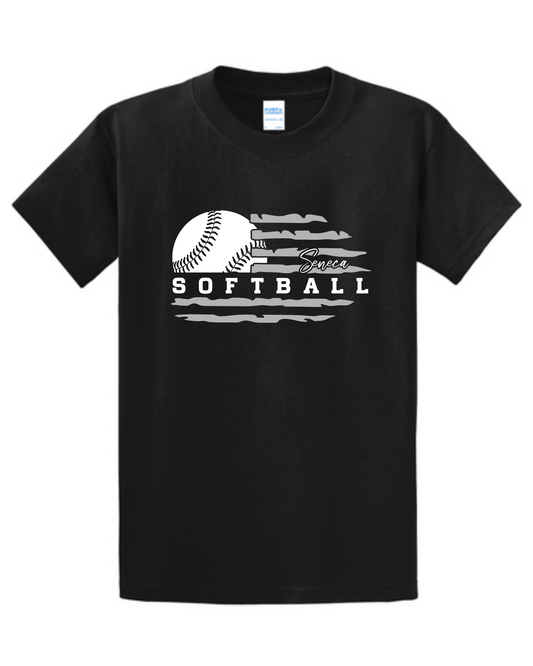 Seneca Softball Flag Tall Apparel