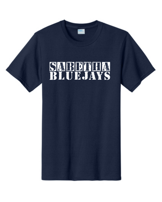 Sabetha Bluejays Stencil Tall Apparel