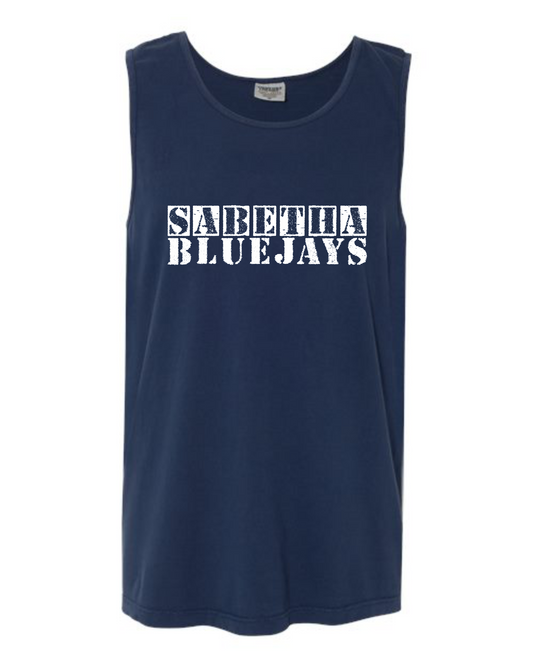 Sabetha Bluejays Stencil Tank Tops