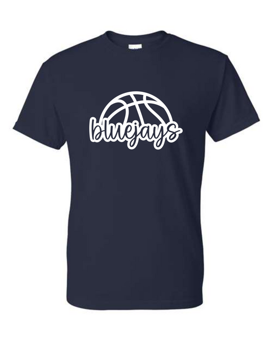 Bluejays Basketball Script T-Shirts & Long Sleeve