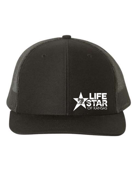 Life Star Black/White Logo Headwear
