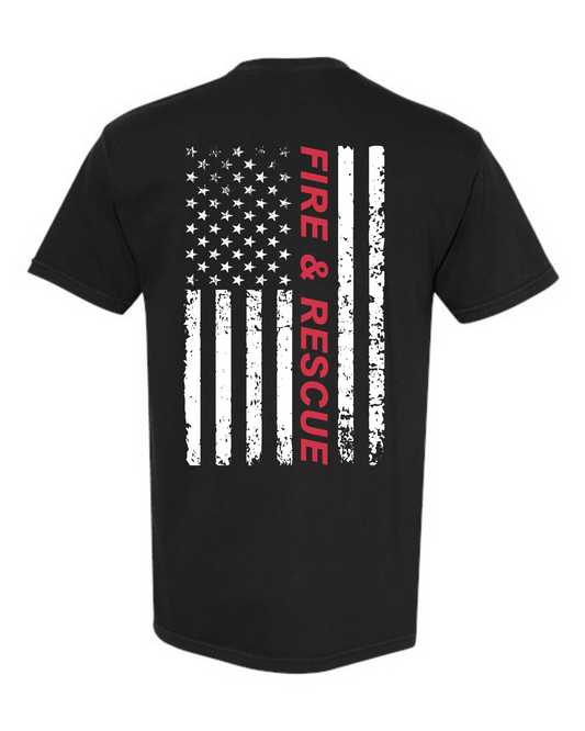 Fire & Rescue Flag T-Shirts & Long Sleeve