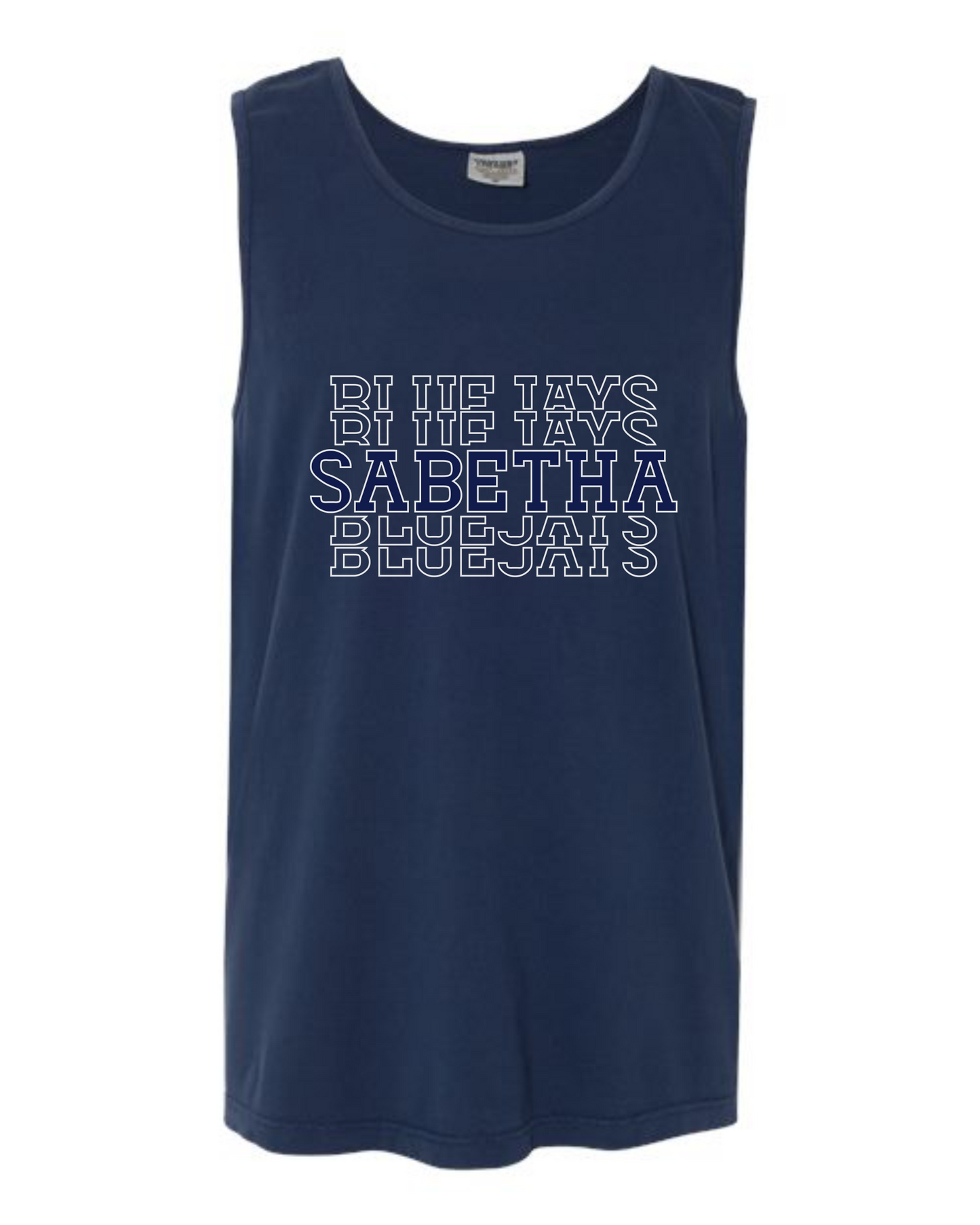 Sabetha Bluejays Repeated Tank Tops