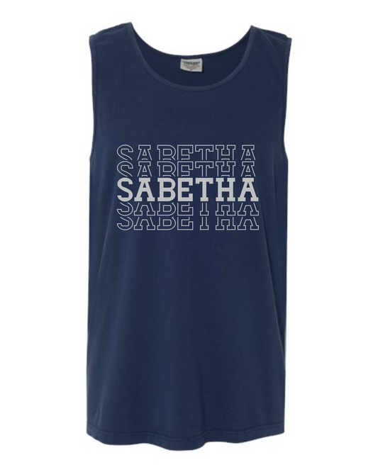 Sabetha Repeated Tank Tops