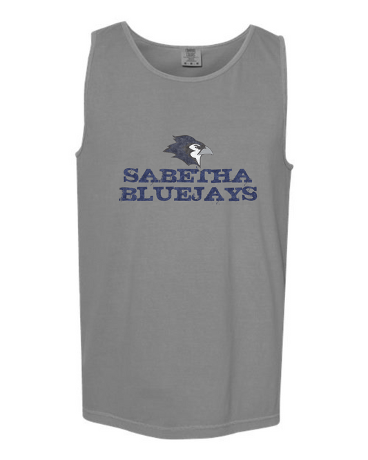 Sabetha Bluejays Distressed Tank Tops