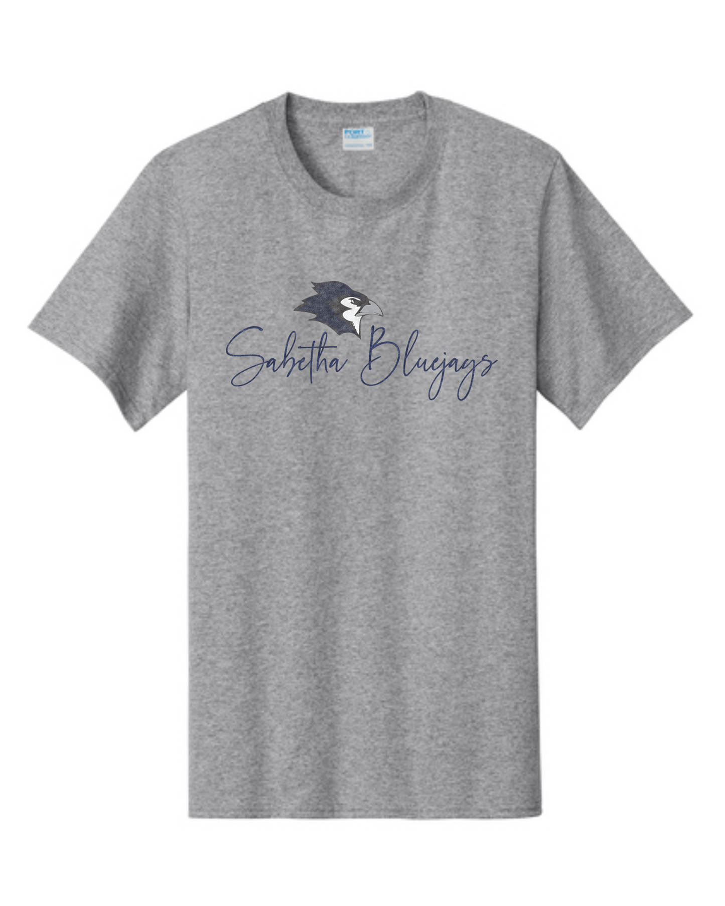 Sabetha Bluejays Distressed Script Tall Apparel