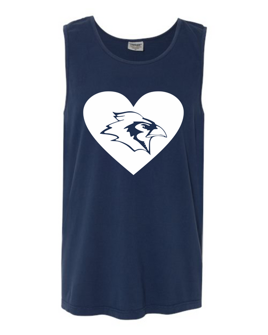 Bluejay Heart Tank Tops