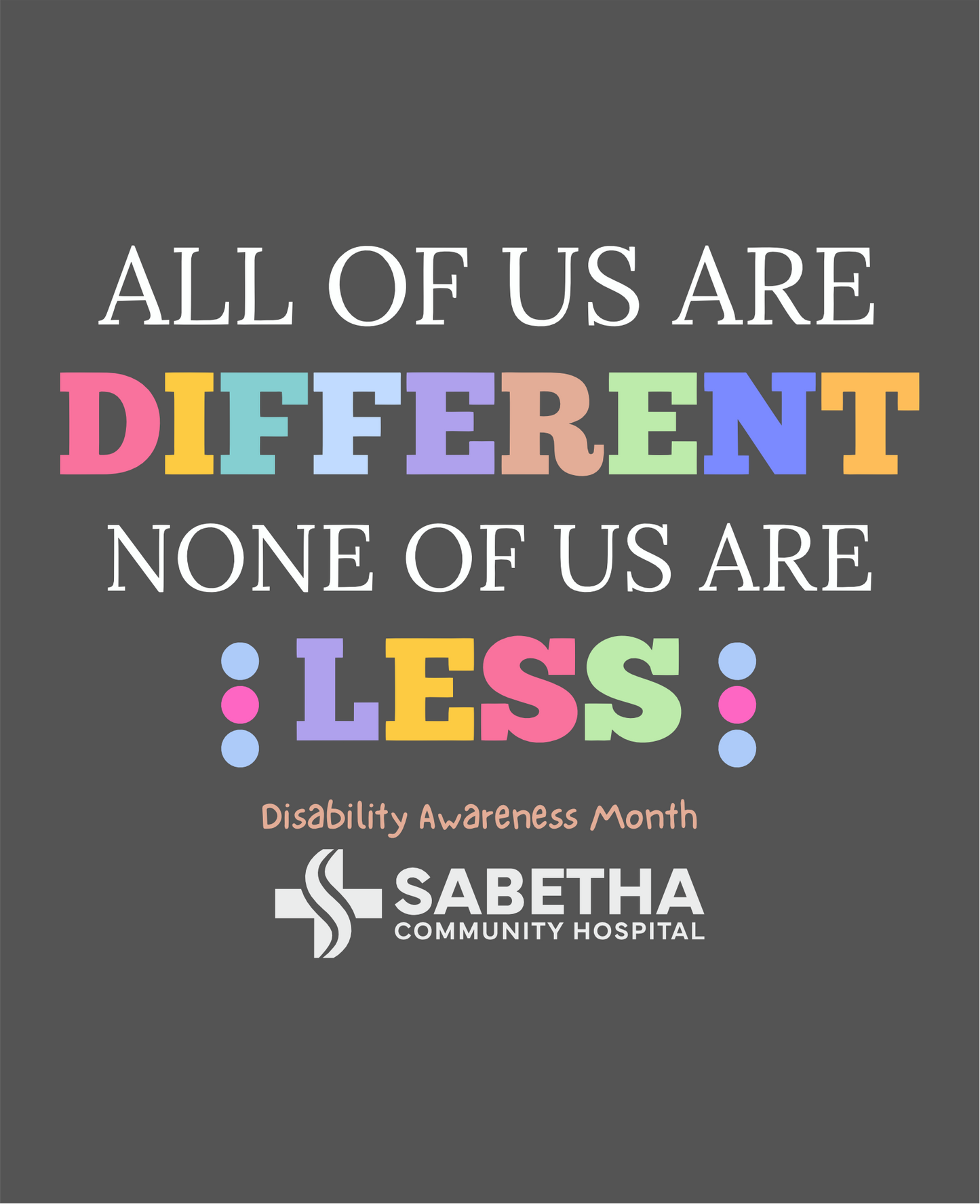 SCH Disability Awareness Apparel