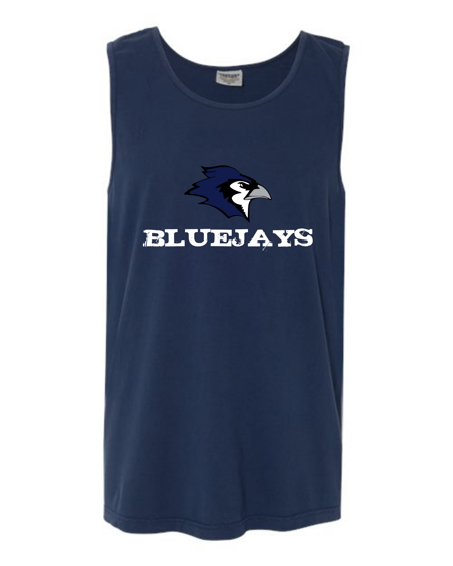 Bluejays Distressed Tank Tops