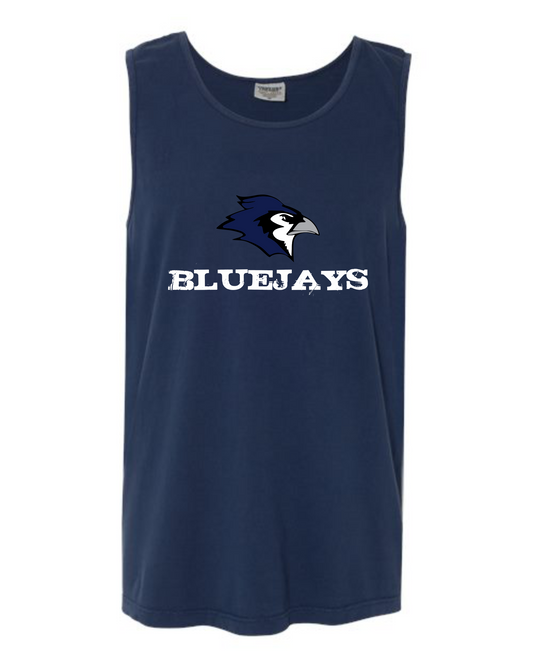 Bluejays Distressed Tank Tops
