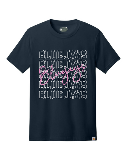 Bluejays Pink Script Carhartt Apparel
