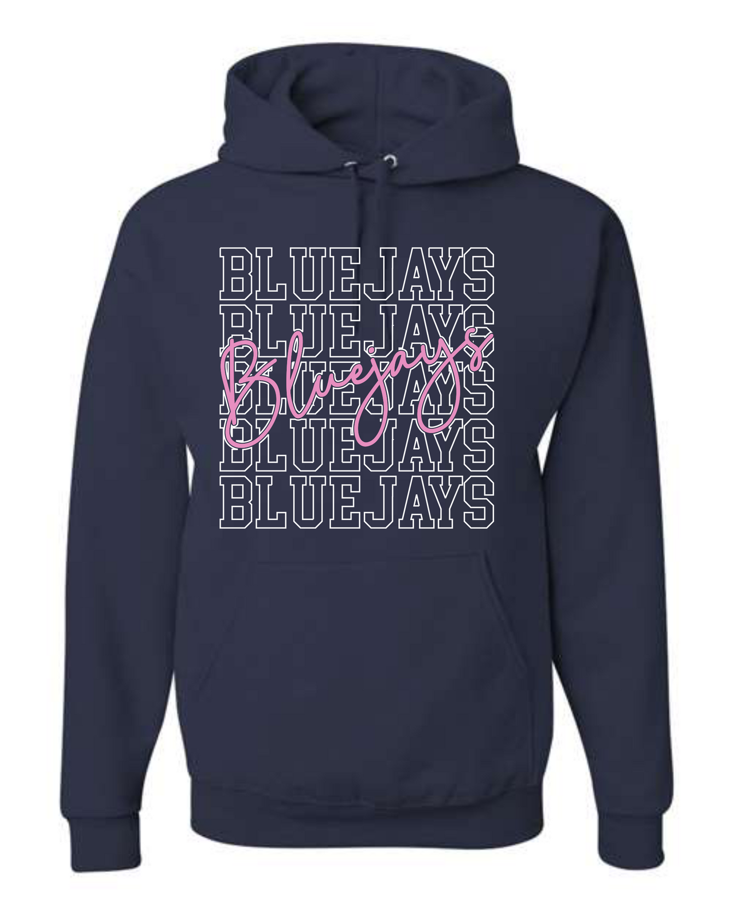 Bluejays Pink Script Sweatshirts & Outerwear