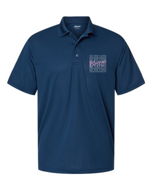 Bluejays Pink Script Polos & Dresswear