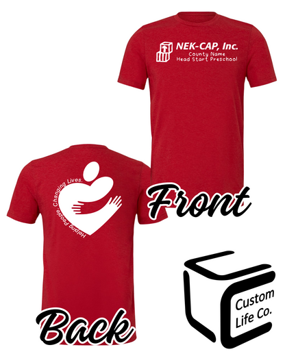 North Brown Co. Head Start Preschool with Heart Adult T-Shirt