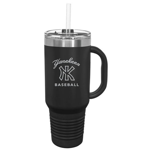 YaNEKees Baseball Script Curved Drinkware