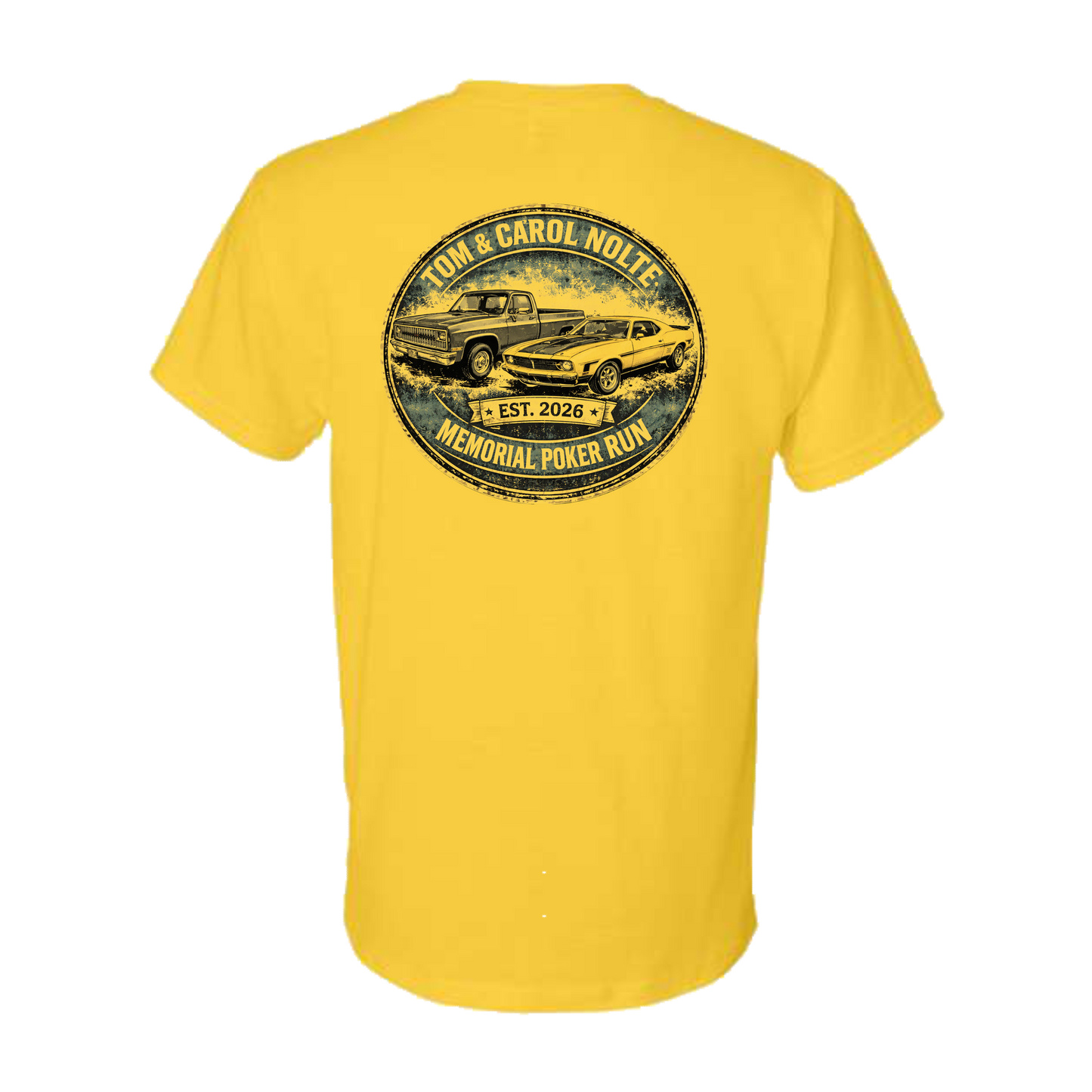 Tom & Carol Nolte Memorial Poker Run T-Shirt (daisy)