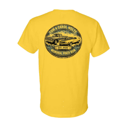 Tom & Carol Nolte Memorial Poker Run T-Shirt (daisy)