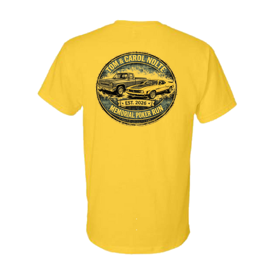 Tom & Carol Nolte Memorial Poker Run T-Shirt (daisy)
