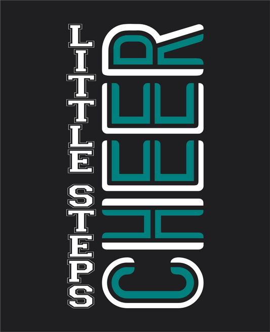 Little Steps Cheer Vertical Customized Tops