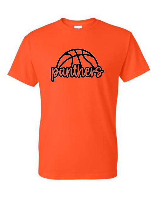 Panthers Basketball Script T-Shirts & Long Sleeve