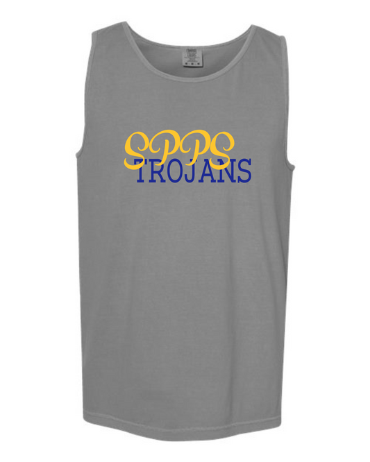 SPPS Trojans Offset Tank Top