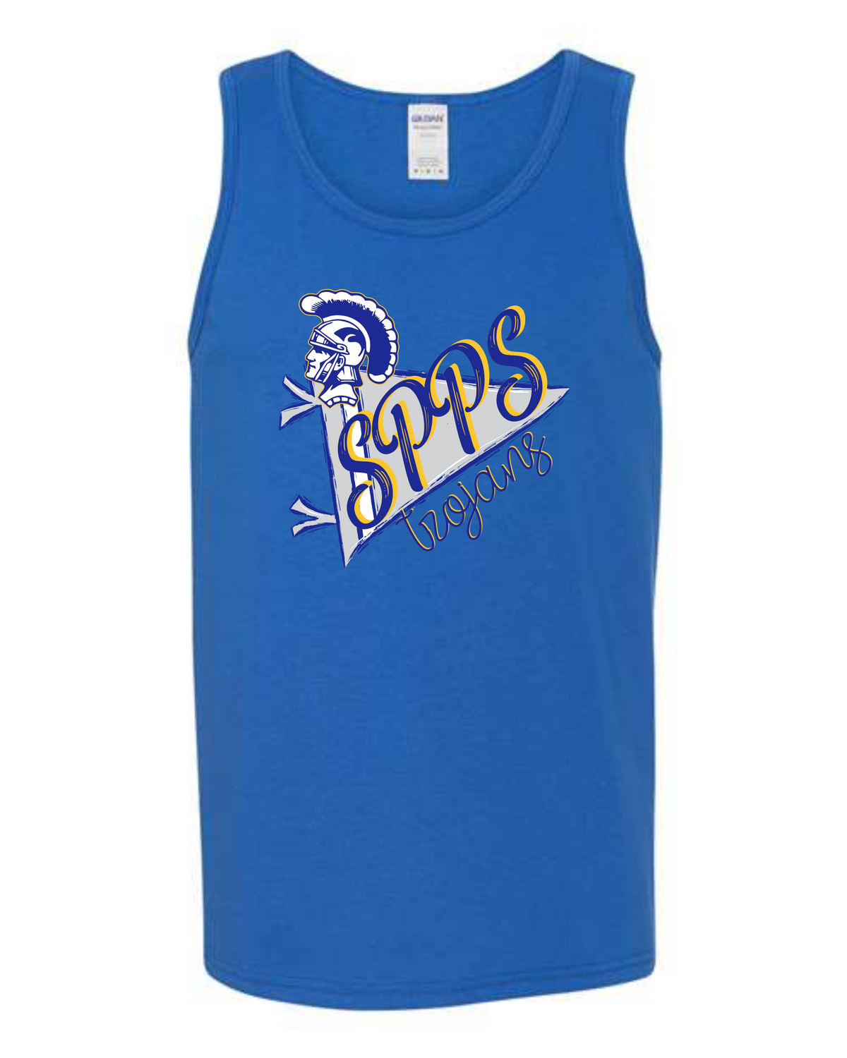 SPPS Trojans Flag Tank Tops