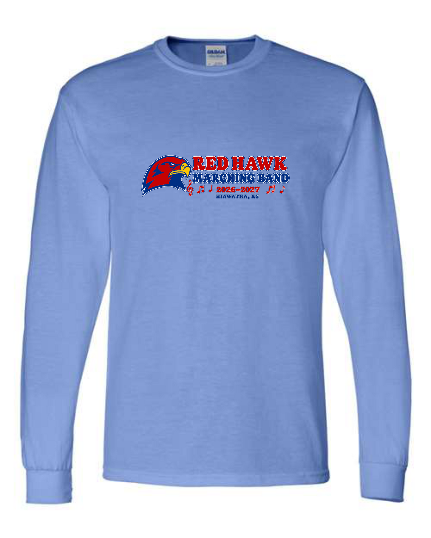 Red Hawk Marching Band Long Sleeve T-Shirt