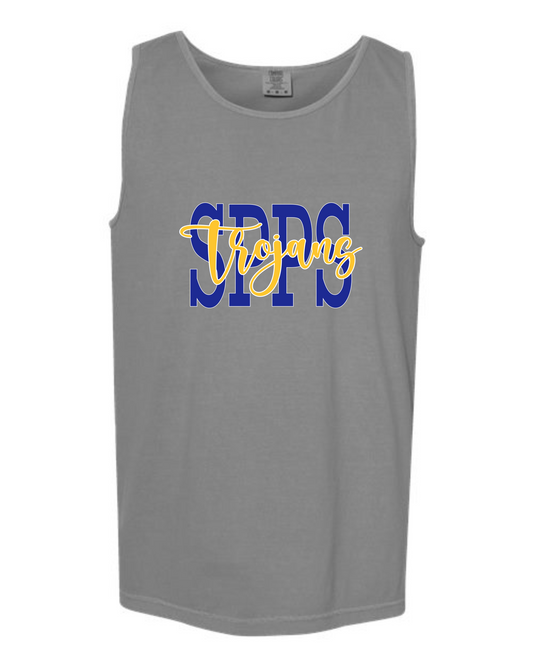 SPPS Trojans Stacked Tank Top