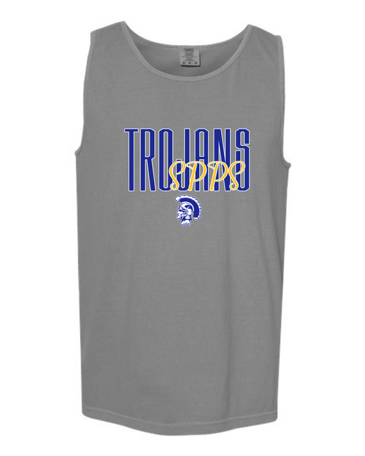SPPS Trojans Layered Tank Tops