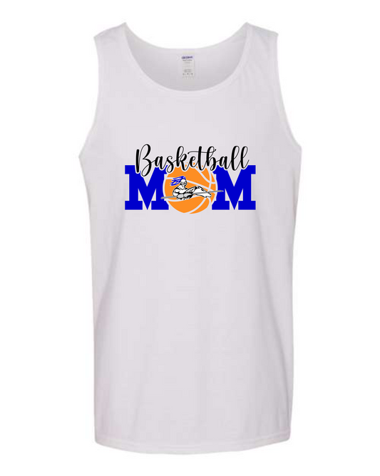 Chargers Basketball Mom Tank Tops