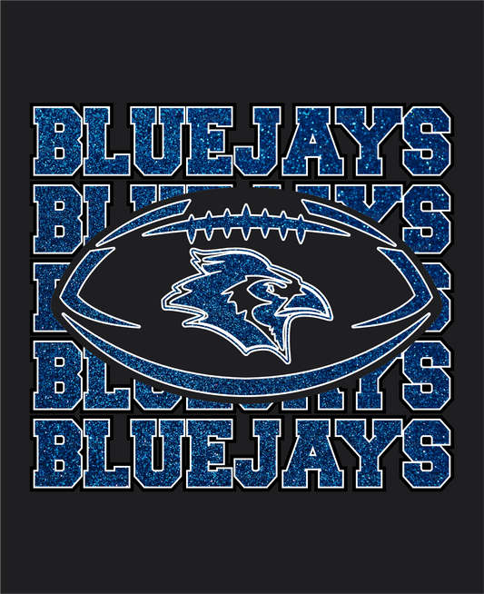 Bluejays Football Glitter