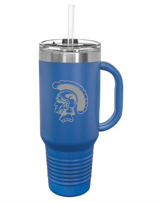 SPPS Trojans Mascot Engraved Drinkware