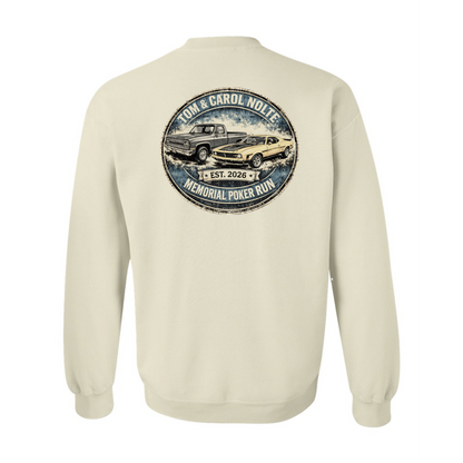 Tom & Carol Nolte Memorial Poker Run Crewneck (sand)