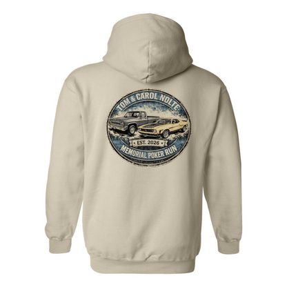 Tom & Carol Nolte Memorial Poker Run Hoodie (sand)