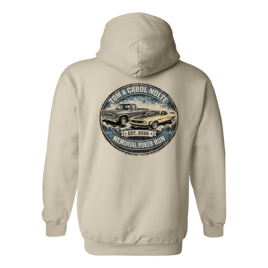 Tom & Carol Nolte Memorial Poker Run Hoodie (sand)