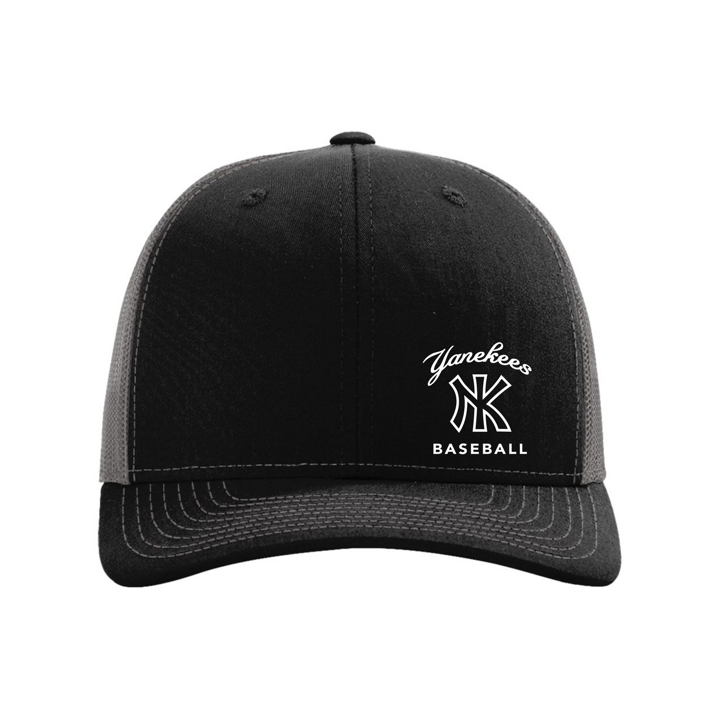 YaNEKees Baseball Script Curved Headwear