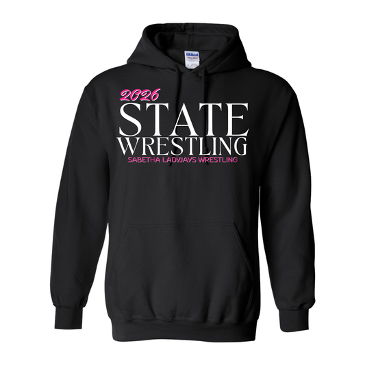 GIRLS SHS State Wrestling 2026 Hoodie