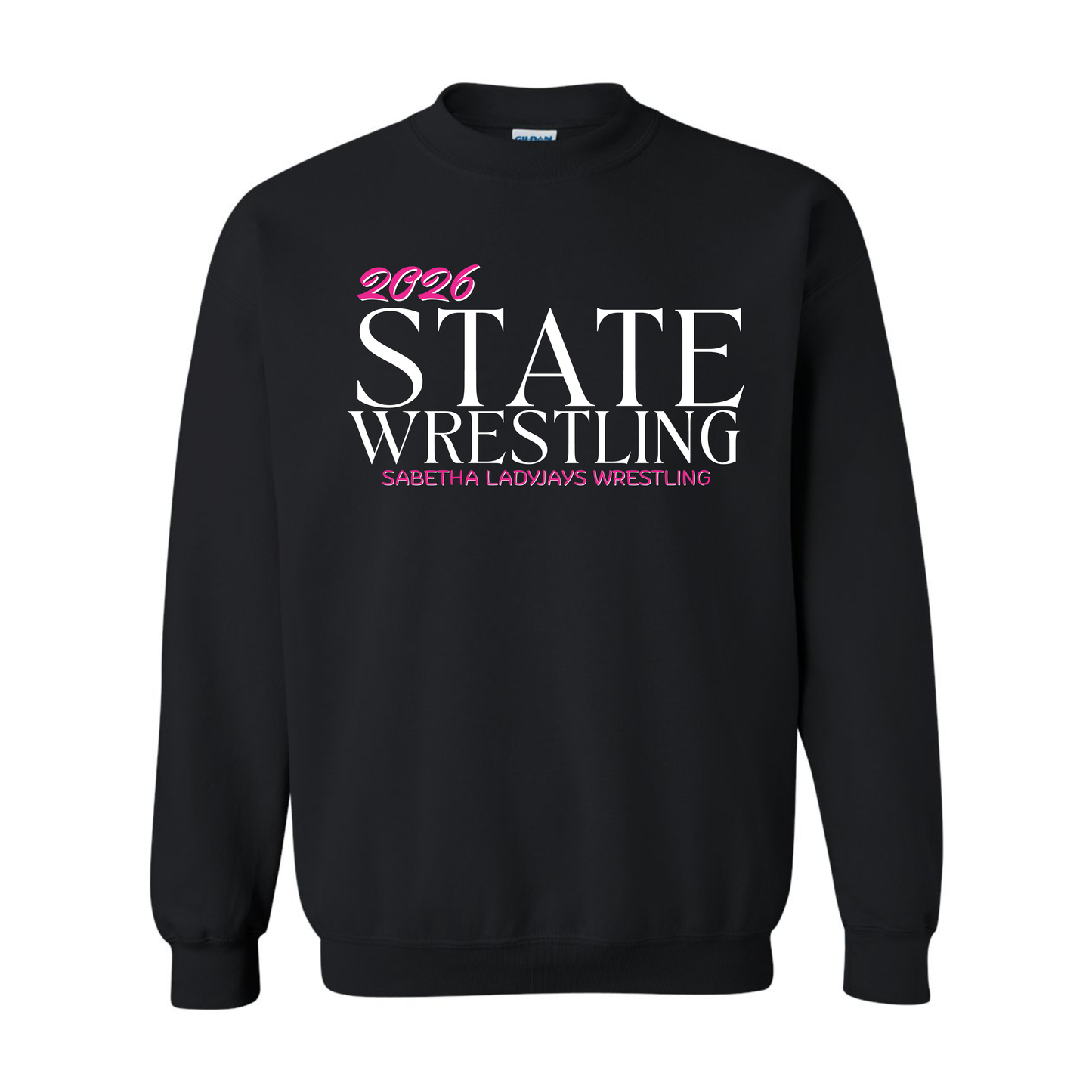 GIRLS SHS State Wrestling 2026 Crewneck
