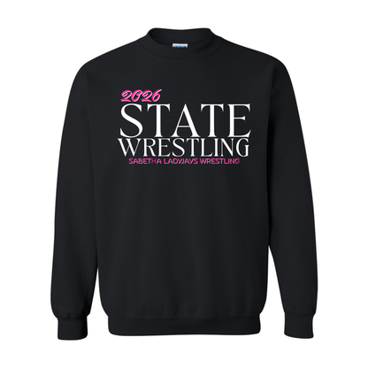 GIRLS SHS State Wrestling 2026 Crewneck