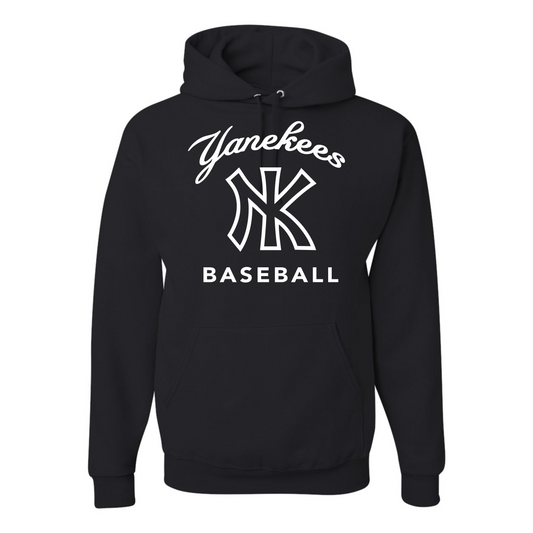 YaNEKees Baseball Script Curved Sweatshirts & Outerwear