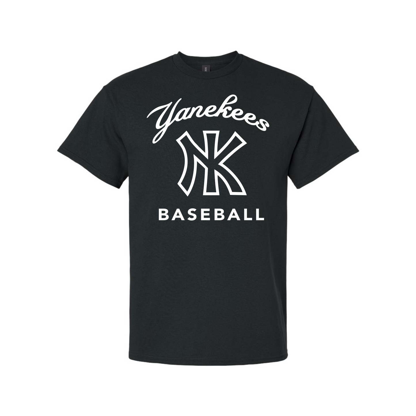 YaNEKees Baseball Script Curve T-Shirts & Long Sleeve