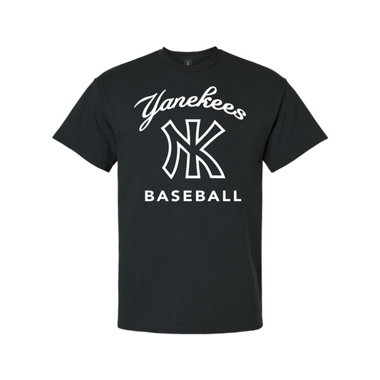 YaNEKees Baseball Script Curve T-Shirts & Long Sleeve