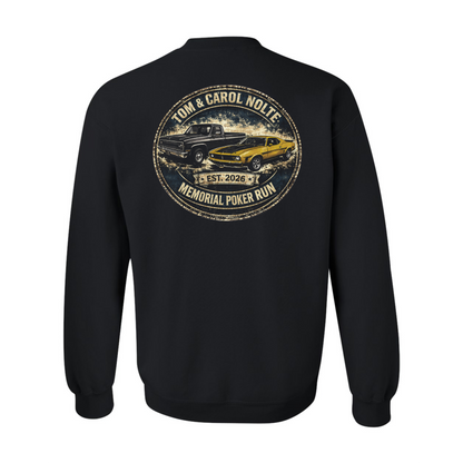 Tom & Carol Nolte Memorial Poker Run Crewneck (black)